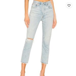 Agolde High Rise Straight Crop